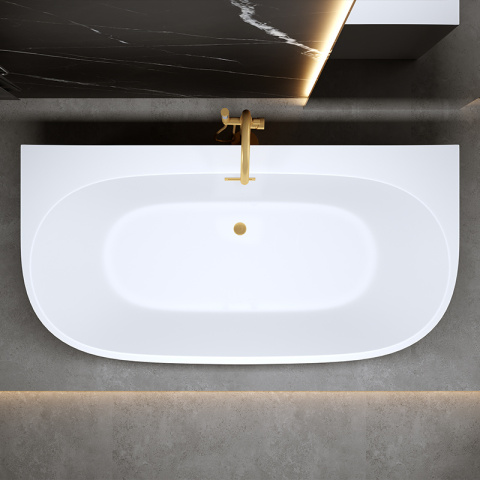 WANNA WOLNOSTOJĄCA PRZYŚCIENNA NORA 526D BIAŁA PRZELEW ZŁOTY